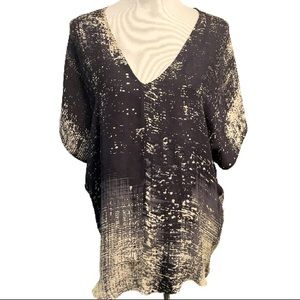 Vince Silk Printed Blouse Sz S